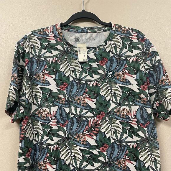 Aeropostale Men's Tropical Floral Graphic Tee Multicolor Size M - Picture 3 of 8